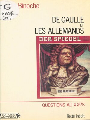 cover image of De Gaulle et les Allemands